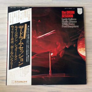Vinilo Louis Bellson, Shelly Manne,  Willie Bobo, Paul Humphrey - The Drum Session (1ª Ed. Japón, 1975, 2 discos)