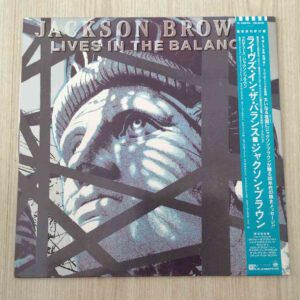 Vinilo Jackson Browne - Lives In The  Balance (1ª Ed. Japón, 1986)